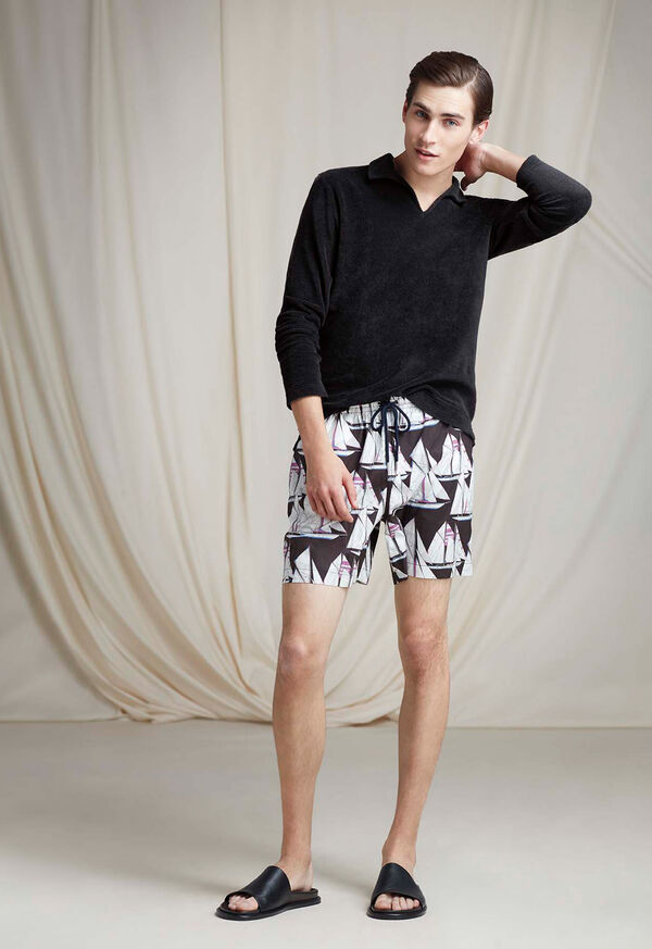 Paul Stuart Sailboat Trunks Look, image 1